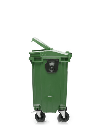 Мусорный контейнер 770Л крышка в крышке зеленый