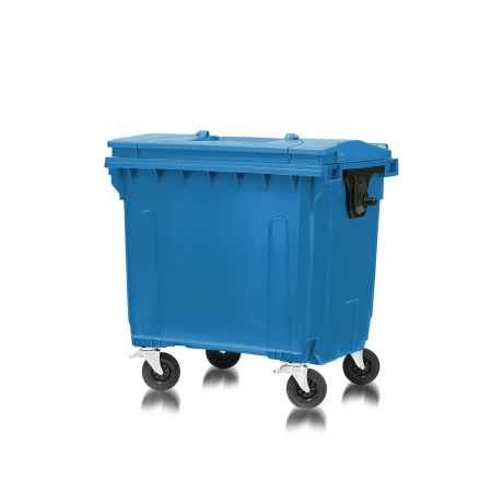 Мусорный контейнер 1100Л крышка в крышке