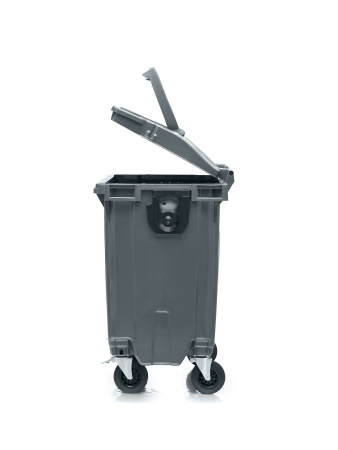 Мусорный контейнер 770Л крышка в крышке серый