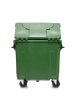 Мусорный контейнер 770Л крышка в крышке зеленый