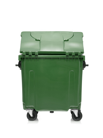 Мусорный контейнер 770Л крышка в крышке зеленый