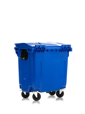 Мусорный контейнер 770Л со сплошной крышкой