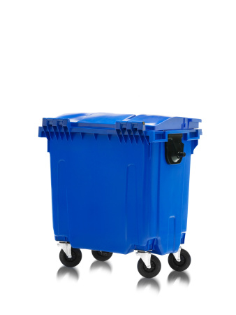 Мусорный контейнер 770Л со сплошной крышкой