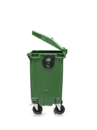 Мусорный контейнер 770Л крышка в крышке зеленый