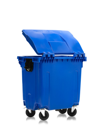 Мусорный контейнер 770Л со сплошной крышкой