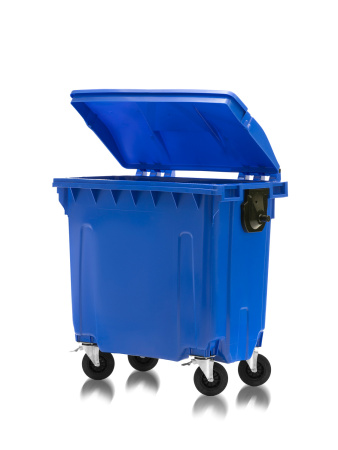 Мусорный контейнер 770Л со сплошной крышкой