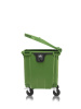 Мусорный контейнер 1100Л крышка в крышке зеленый