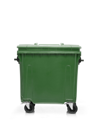 Мусорный контейнер 770Л крышка в крышке зеленый
