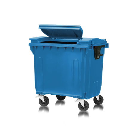 Мусорный контейнер 1100Л крышка в крышке