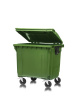 Мусорный контейнер 1100Л крышка в крышке зеленый