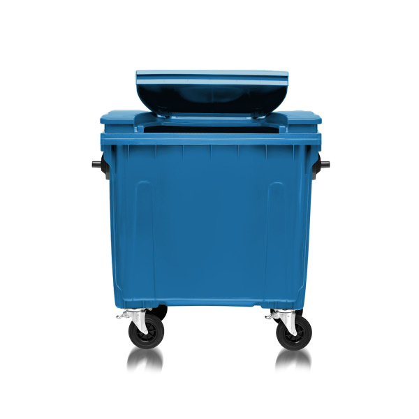 Мусорный контейнер 1100Л крышка в крышке