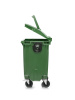 Мусорный контейнер 770Л крышка в крышке зеленый