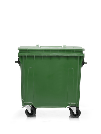 Мусорный контейнер 770Л крышка в крышке зеленый