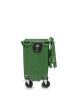 Мусорный контейнер 770Л крышка в крышке зеленый