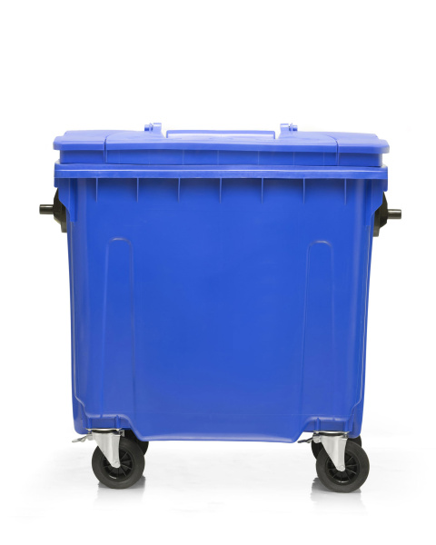 Мусорный контейнер 770Л крышка в крышке синий