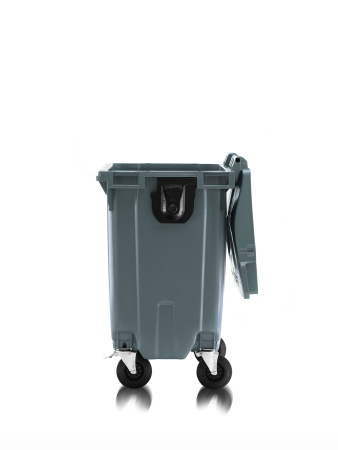 Мусорный контейнер 770Л со сплошной крышкой серый 