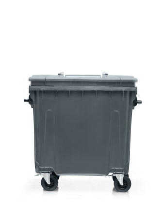 Мусорный контейнер 770Л крышка в крышке серый
