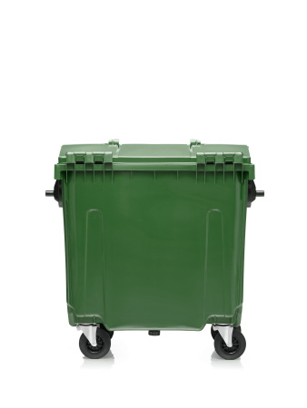 Мусорный контейнер 770Л крышка в крышке зеленый