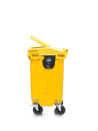 Мусорный контейнер  770Л крышка в крышке желтый