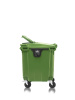 Мусорный контейнер 1100Л крышка в крышке зеленый