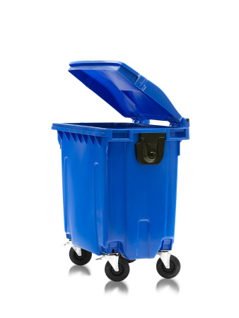 Мусорный контейнер 770Л со сплошной крышкой